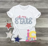 Patriotic Oh My Stars 4th of July Independence day svg cut Product Image 3