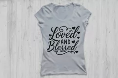 loved and blessed svg, valentines day svg, love svg. Product Image 2