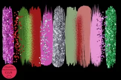 Christmas Brush Strokes Clipart I Brush Strokes Clipart Product Image 2