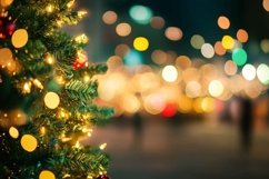 Christmas tree with balls and blurred background Product Image 1