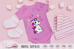 Rainbow Unicorn svg, Fabulous unicorn, svg, dxf cut file, sc Product Image 1