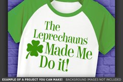 Leprechauns Made Me Do It SVG - Kids St. Patricks Day - 1073 Product Image 1