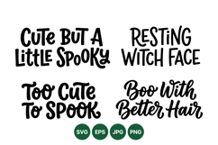 Funny Cute Halloween Quotes Svg Cut Files Product Image 1