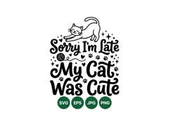 Funny Cat Quote SVG Illustration for Crafting Product Image 1