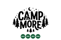 Rustic Outdoor Camping Clipart Design With Nature Elements Product Image 1