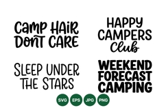 Funny Camping Quote SVG Design For Outdoor T-Shirts Product Image 1