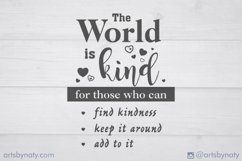 Motivational inspirational quote about kindness SVG file Product Image 4