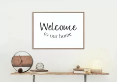 Welcome To Our Home SVG For Porch Or Kitchen Sign Plaque Product Image 4