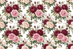 Victorian watercolor floral pattern Product Image 1
