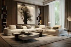 Modern elegant living room interior Product Image 1