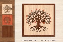 Laser cut files, Layered Tree, Valentine's day, Tree heart Product Image 1