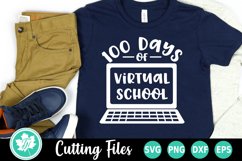 100 Days of School SVG | 100 Days of Virtual School Product Image 1