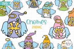 Zodiac Gnomes SVG, Angel gnome SVG Product Image 1