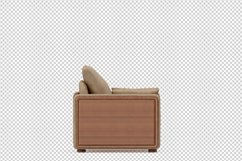 Isometric Arm Chair 3D isolated render Product Image 1