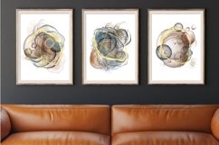 Abstract composition,set of 3 prints,Wall art printable Product Image 3