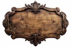 Vintage Wooden Nameplate Signboard Product Image 1