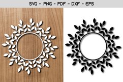 Flower Frame Paper Template Design Product Image 1