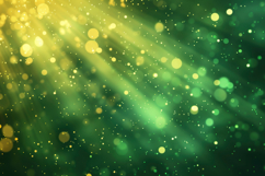 Green and Gold Bokeh Background Wallpaper Product Image 1