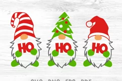 Christmas gnomes svg Ho ho ho svg Christmas svg cut files Product Image 6
