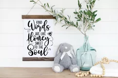 Bible Verse SVG -Kind Words Are Like Honey Sweet To The Soul Product Image 2