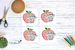 Teaching is a work of heart apple. SVG / PNG / DXF / PNG Product Image 5