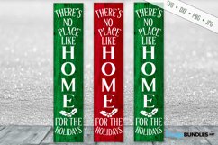 No Place Like Home For The Holidays SVG | Porch Sign SVG Product Image 1
