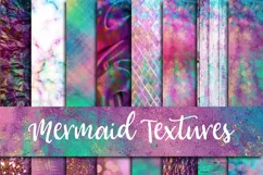 Mermaid Textures Digital Paper - Free Design of The Week Product Image 1