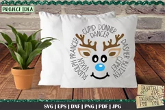 Reindeer Face SVG | Reindeer SVG | Reindeer Names SVG Product Image 3