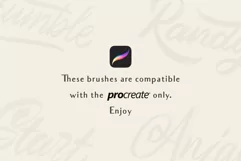 Procreate Lettering Brushes - Free Design of The Week Product Image 4