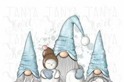 Let It Snow Winter Gnomes Sublimation Christmas Png Design Product Image 2