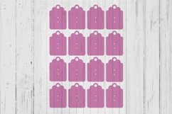 Scallop top ring display card template svg dxf png ai files Product Image 1