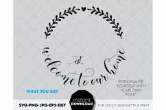Monogram SVG, Family name SVG, Family svg, Last name svg Product Image 2
