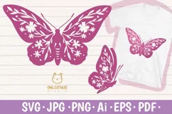 Butterfly SVG, butterfly PNG, butterfly silhouette Product Image 1