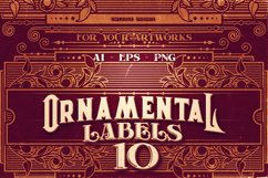 10 Ornamental Labels Product Image 1