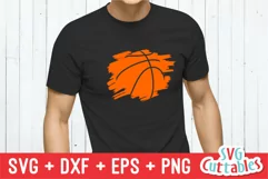Basketball SVG | Basketball Paint Stroke | Shirt Design Product Image 1
