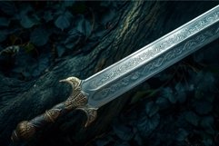 Ancient sword fantasy weapon. Generate Ai Product Image 1