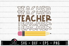 Teacher echo leopard SVG | Teacher SVG | FB188 Product Image 1
