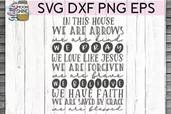 In This House Religious SVG DXF PNG EPS Cutting Files Product Image 2