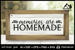 Family Saying SVG, Memories are Homemade, Family Home Decor Product Image 6