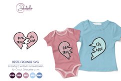 Beste Freunde SVG | Herz SVG Product Image 1
