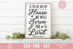 As For Me And My House We Will Serve The Lord SVG Product Image 1