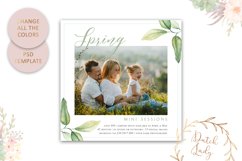 PSD Spring Photo Session Card Template - Design #35 Product Image 4