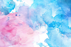 Watercolor Blue Pink Background Wallpaper Product Image 1