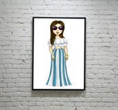 Summer Fashion Girls Planner Clipart, Fashion Girls PNG Product Image 3