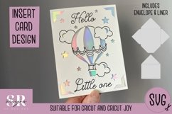 New baby card insert design| Paper cutting | Cricut Joy svg Product Image 1