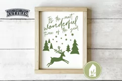 Christmas Reindeer SVG, Most Wonderful Time of the Year Product Image 1