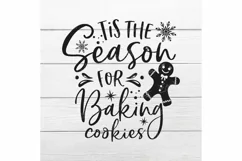 Tis the season for baking cookies SVG, Christmas Pot Holder Product Image 2