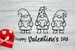 Valentine gnomes svg Happy valentine's day svg Gnome svg Product Image 2