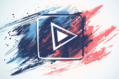 Play Button Background Wallpaper Product Image 1