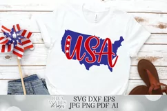 USA - Shirt - Sign - 4th of July - Patriotic Cut Files Product Image 2